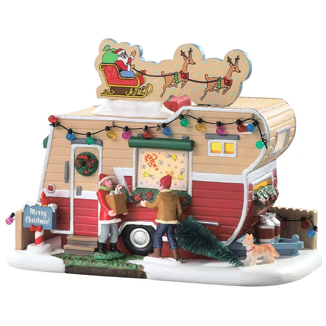 lemax-camper-christmastime-miniatur-wohnmobil-weihnachtsszene image 1
