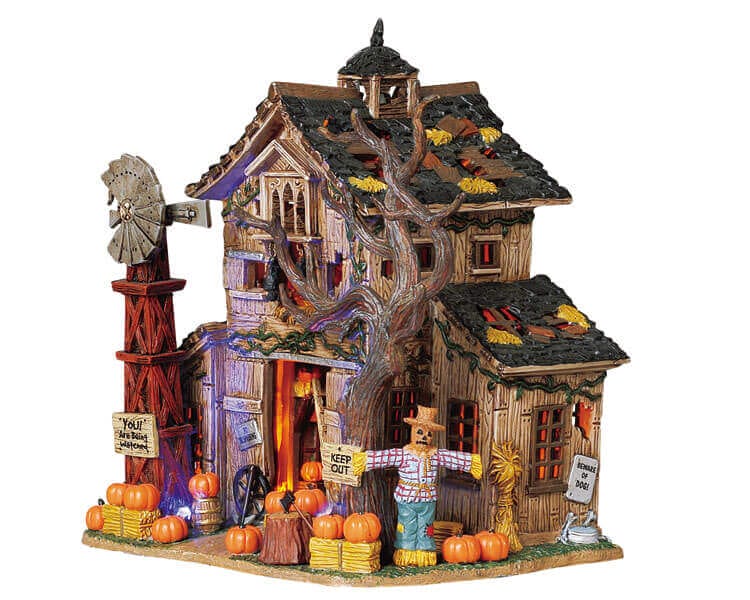 lemax-creepy-barn-spooky-town-geb-ude-mit-licht image 1