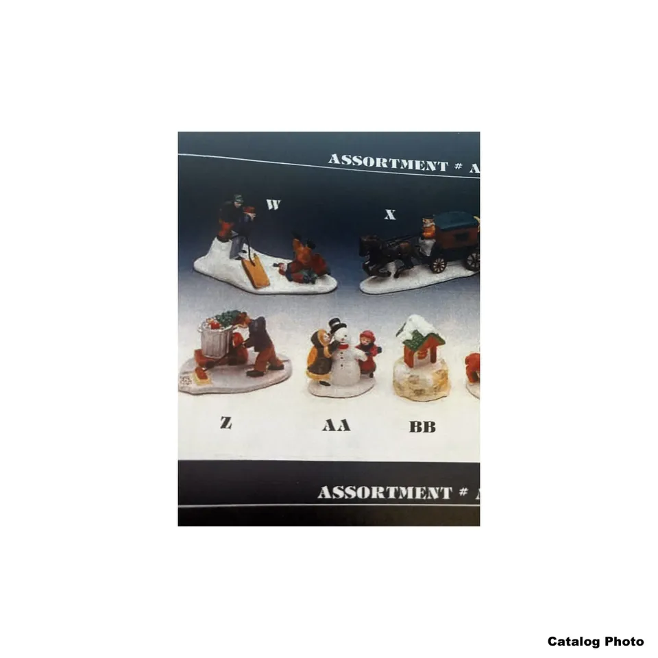 lemax-snowman-and-kids-winter-figurenset image 1