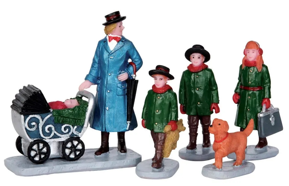 lemax-nanny-outing-set-of-5-figuren-set image 1