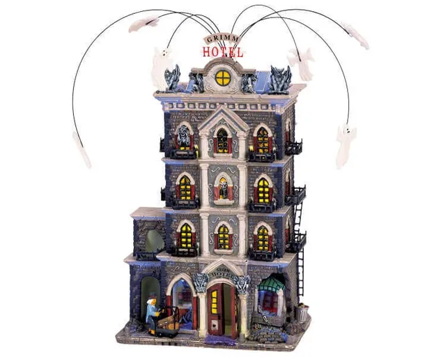 lemax-grimm-hotel-spooky-town-grusel-hotel image 1