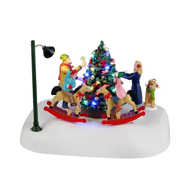 lemax-rockin-around-the-christmas-tree-familie-szene image 1