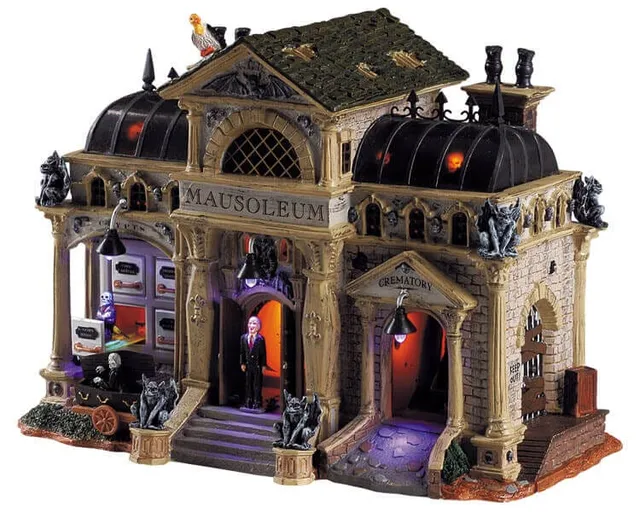 lemax-rest-in-pieces-mausoleum-spooky-town-haus image 1