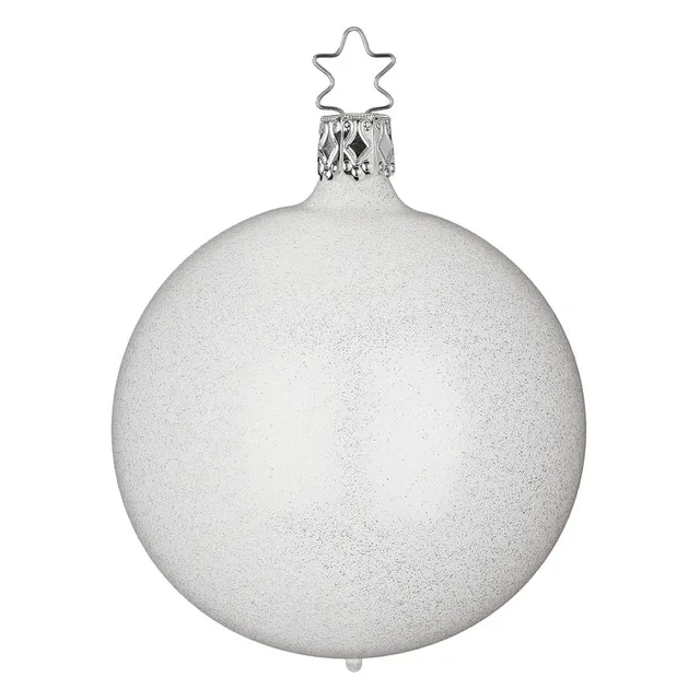inge-glas-schneeschimmer-10-cm-christbaumkugel-glaskugel image 1