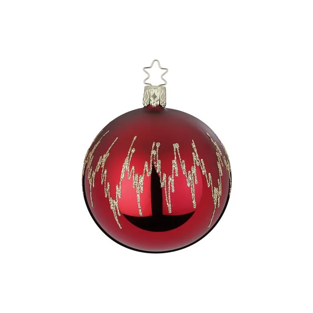 inge-glas-festtagsfreude-christbaumkugel-6-cm-rot-2 image 1