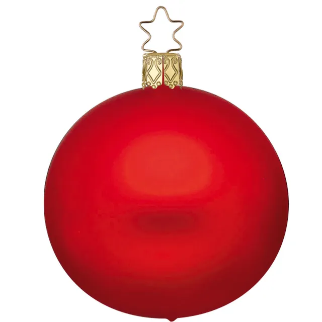 inge-glas-kugel-rot-matt-christbaumkugel-15-cm image 1