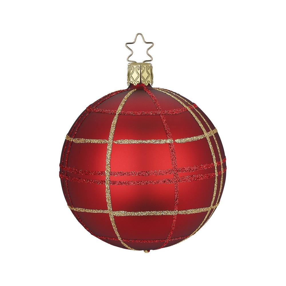 inge-glas-klassisches-karo-christbaumkugel-aus-glas-8-cm image 1