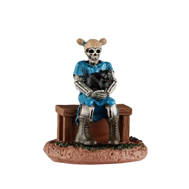 lemax-ghoul-sister-with-cat-halloween-figur image 1