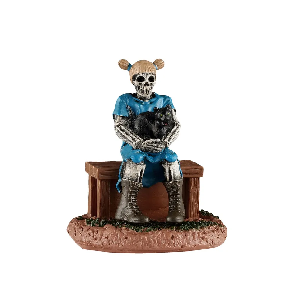 lemax-ghoul-sister-with-cat-halloween-figur image 1