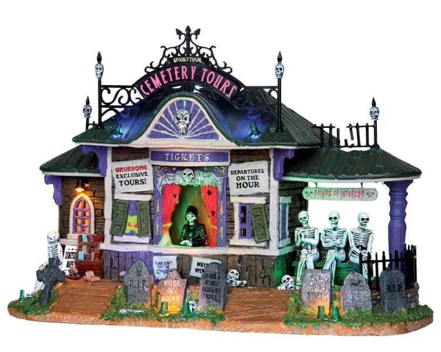 lemax-spookytown-cemetery-tours-halloween-dorf-geb-ude image 1
