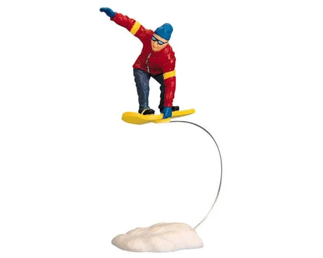lemax-snowboarding-fun-winter-figur-miniatur image 1