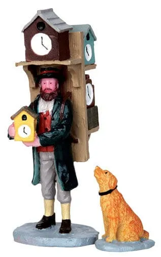 lemax-clock-seller-set-of-2-miniatur-figuren image 1