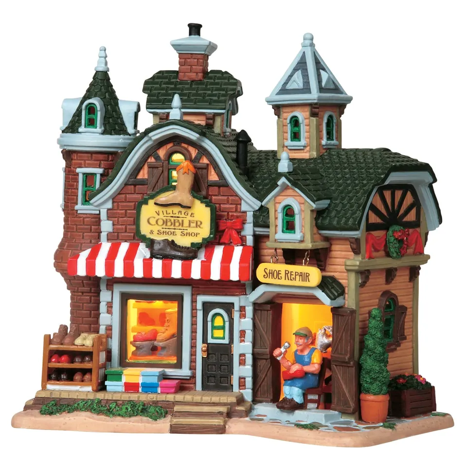 lemax-village-cobbler-shoe-shop-beleuchtetes-miniaturhaus image 1