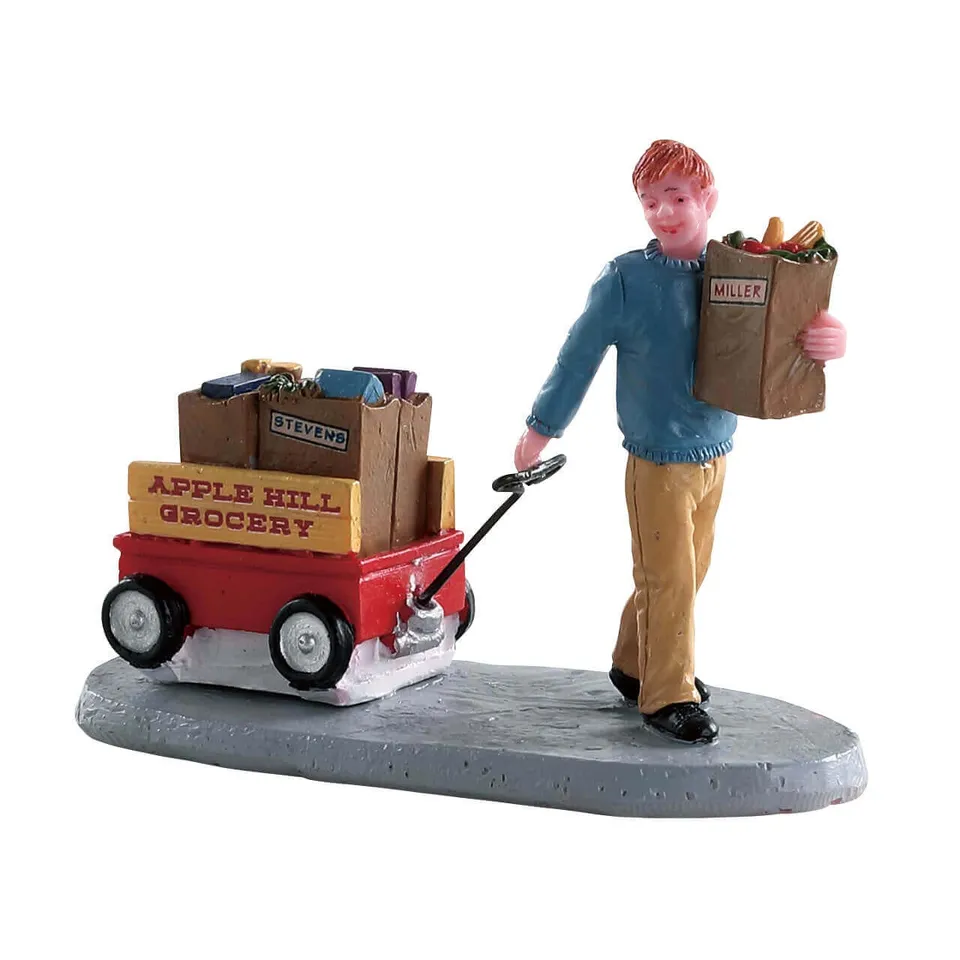 lemax-grocery-delivery-miniatur-figur image 1