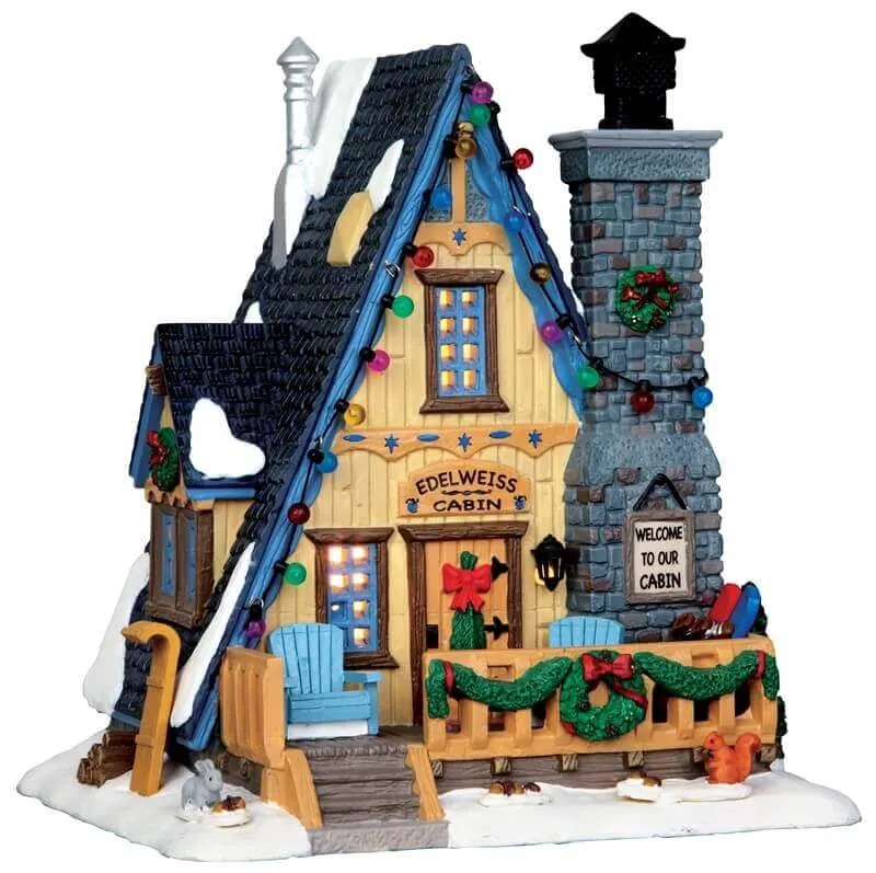 lemax-edelweiss-cabin-weihnachtsdorf-haus image 1
