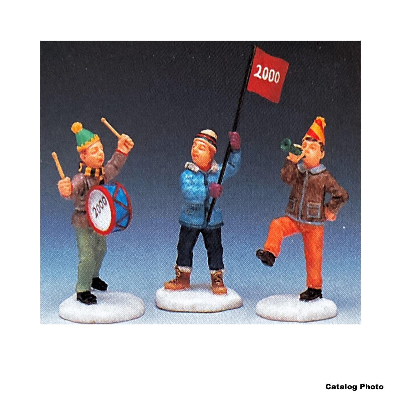 lemax-ringing-in-the-new-millennium-set-of-3-miniatur-figuren image 1