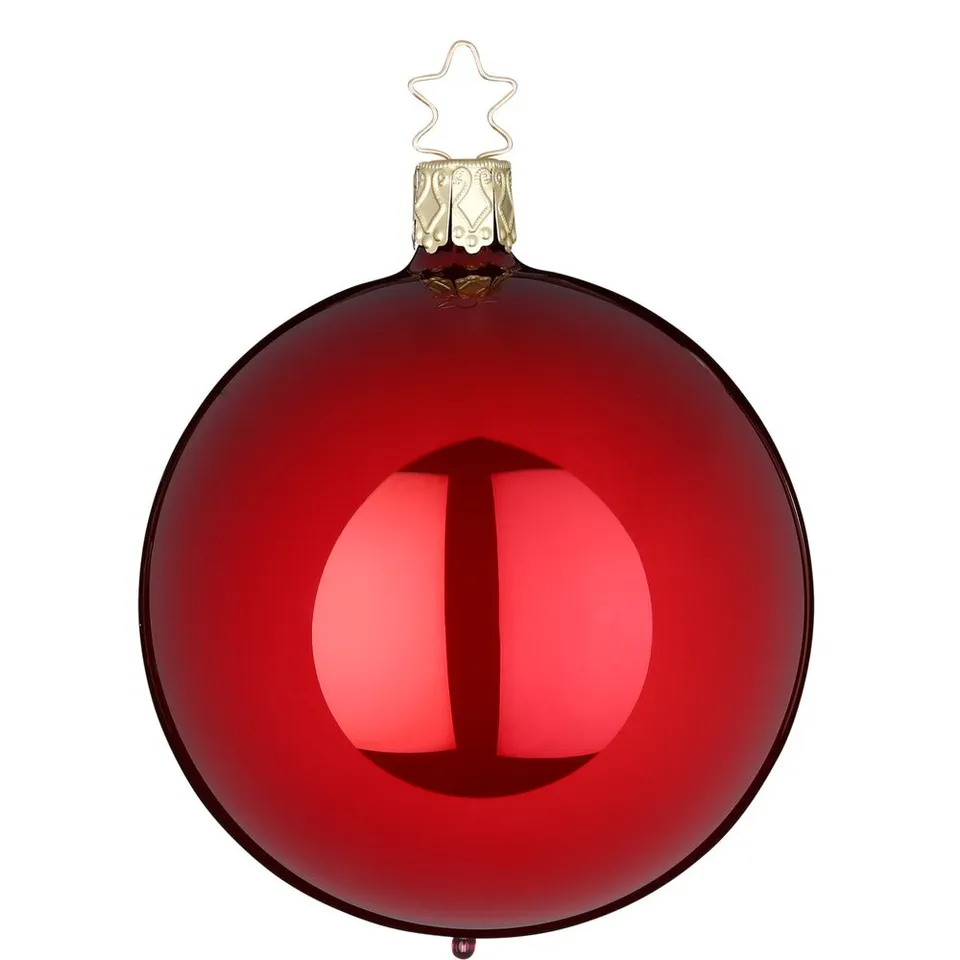 inge-glas-kugel-christbaumkugel-imperialrot-opal-15-cm image 1