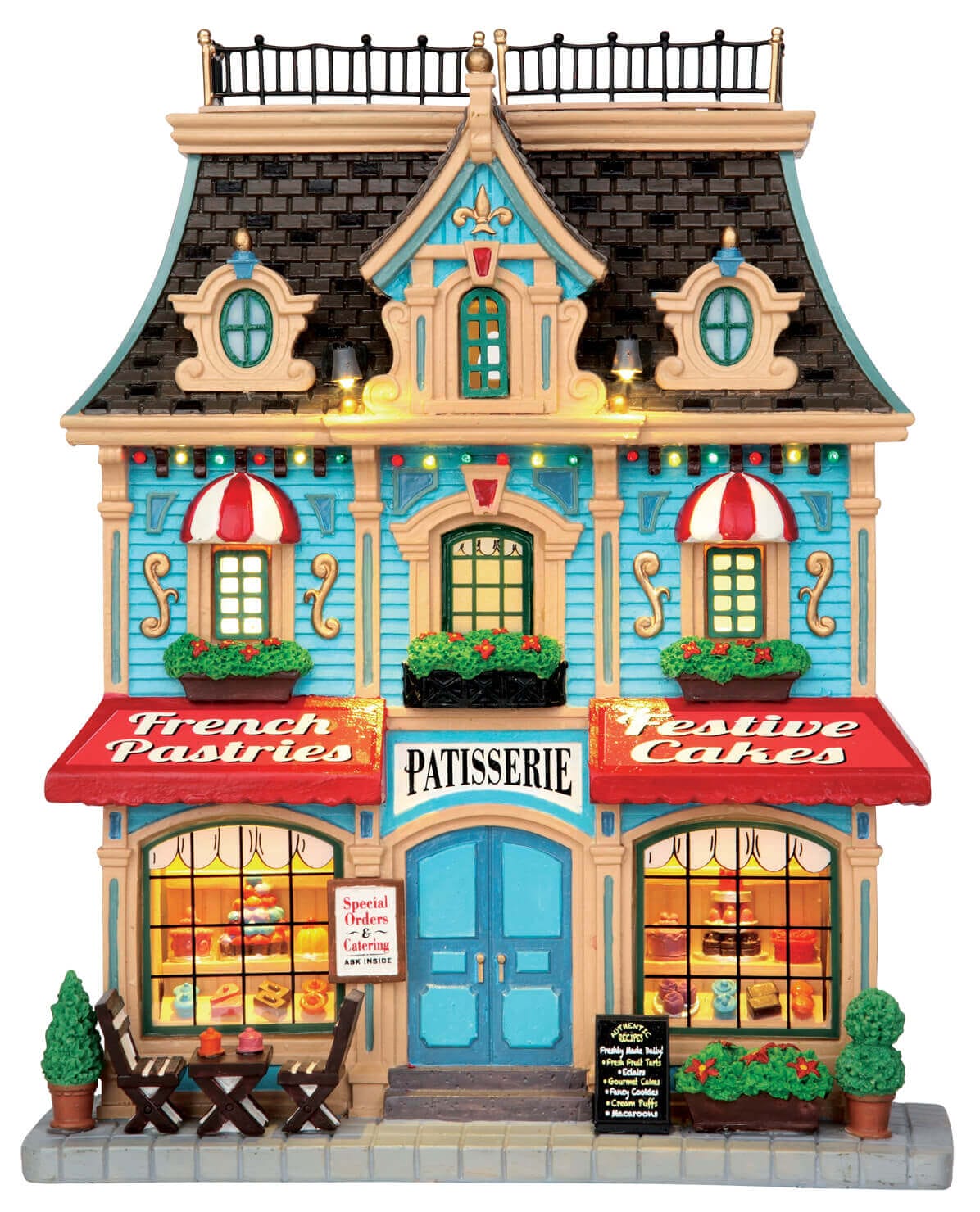 lemax-french-pastry-shop-beleuchtetes-miniaturhaus-mit-blinklicht image 1