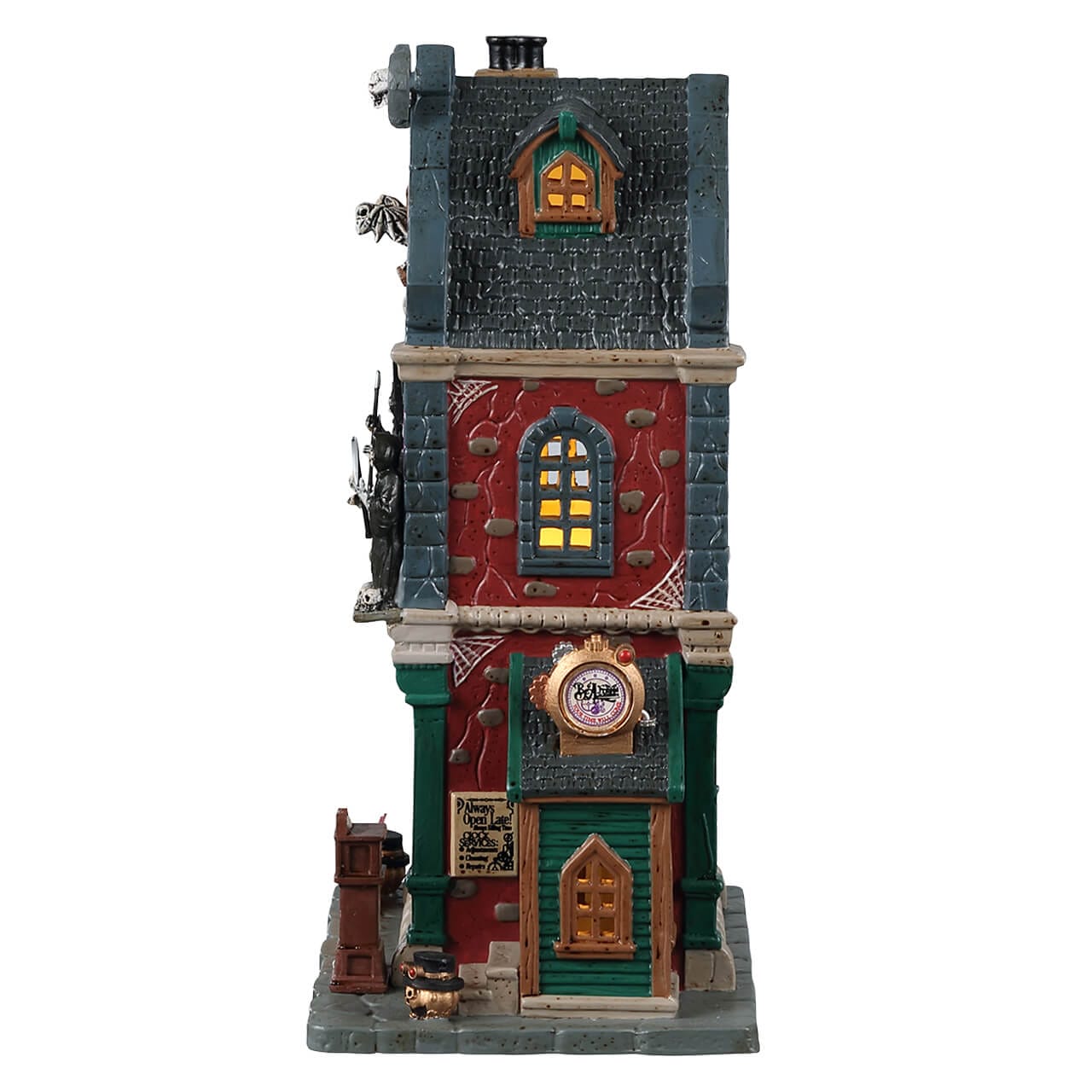 lemax-b-a-freyed-clocksmith-spooky-town-haus image 3