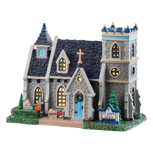 lemax-st-ann-s-church-beleuchtete-weihnachtskirche image 1