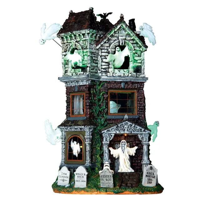 lemax-ghostly-manor-geister-villa-mit-licht-effekten-spooky-town image 1