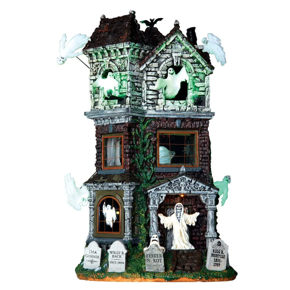 lemax-ghostly-manor-geister-villa-mit-licht-effekten-spooky-town image 1