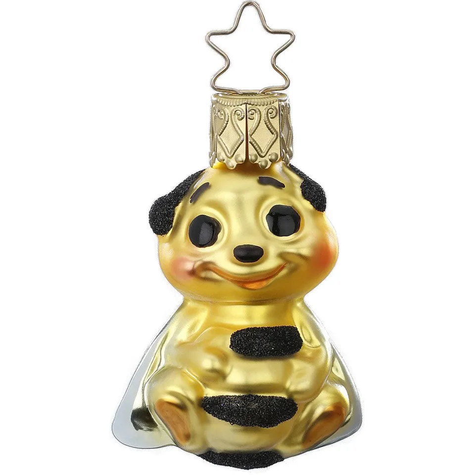 inge-glas-manufaktur-mini-biene-christbaumschmuck-aus-glas-5-5-cm-gelb image 1