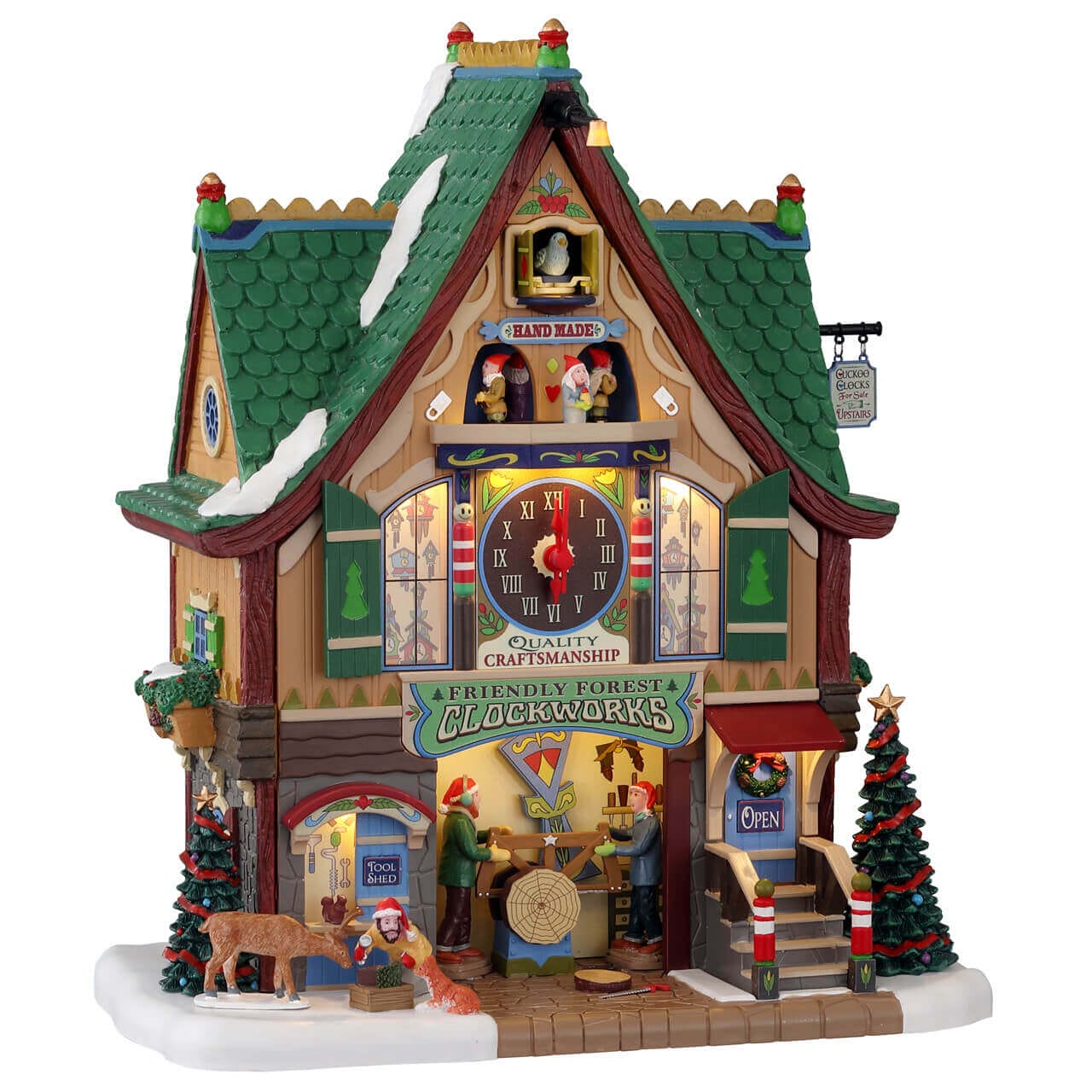 lemax-friendly-forest-clockworks-kuckucksuhr-mit-bewegung-und-licht image 2