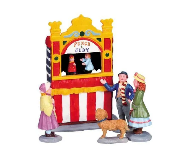 lemax-punch-and-judy-miniaturfiguren-set image 1