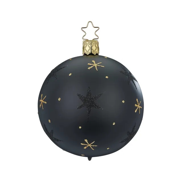 inge-glas-sternenhimmel-schwarz-8-cm-christbaumkugel image 1