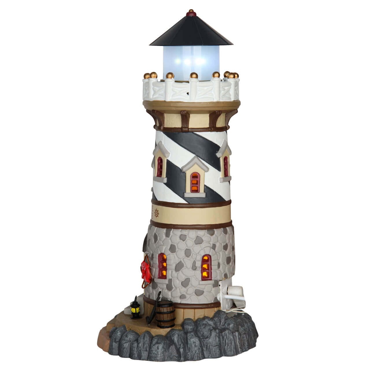 lemax-windy-cape-lighthouse-leuchtturm-mit-blinklicht image 4