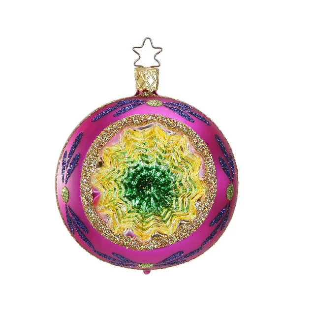 inge-glas-funkelnder-reflex-christbaumkugel-pink-8-cm image 1