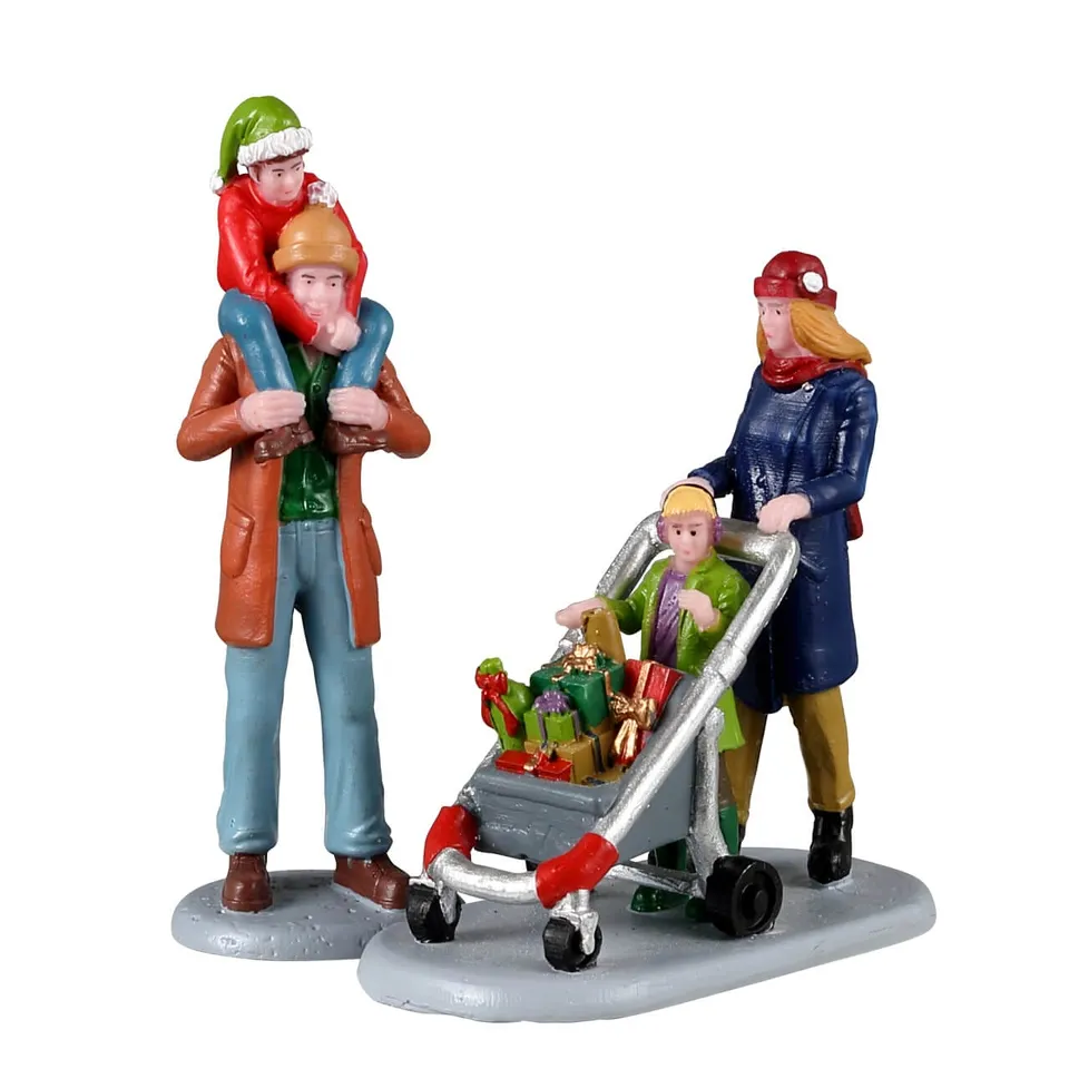 lemax-family-holiday-shopping-spree-vail-village-figuren image 1