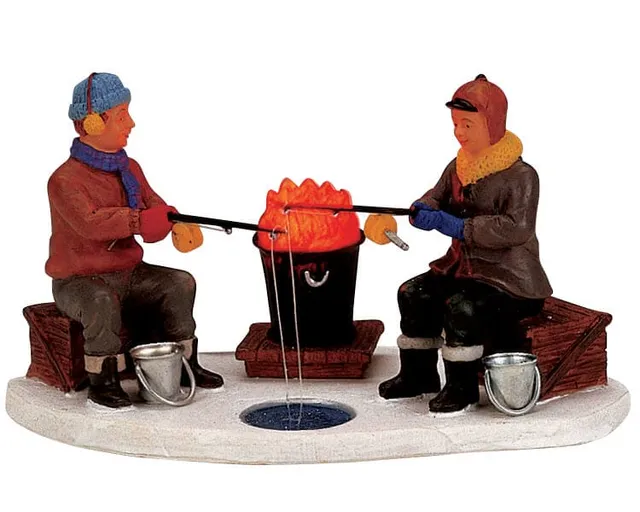 lemax-ice-fishermen-miniaturfiguren-eisfischer image 1