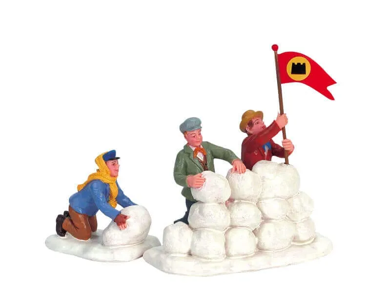 lemax-holidays-seasons-snow-fortress-miniatur-schneefestung-winterzubeh-r image 1