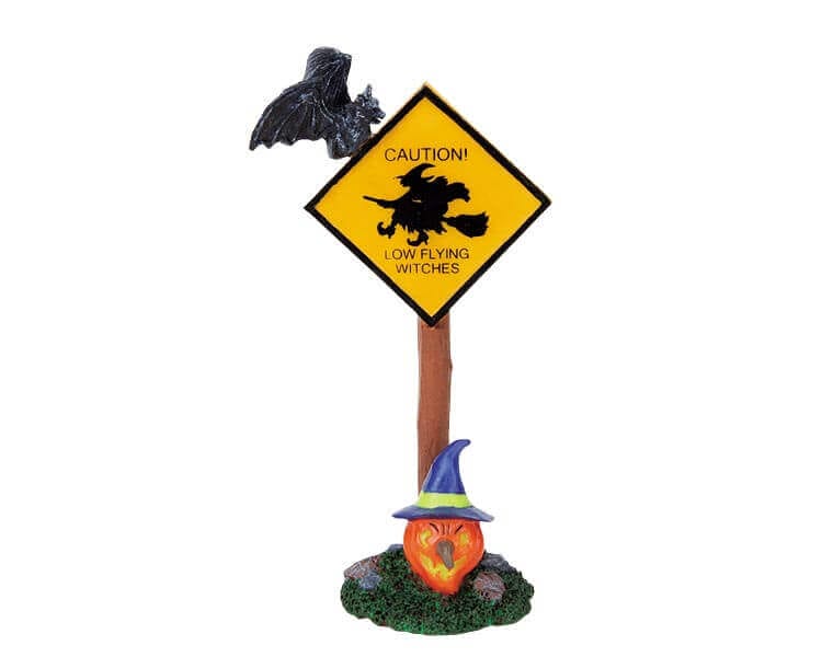 lemax-caution-sign-spooky-town-miniatur-accessoire image 2