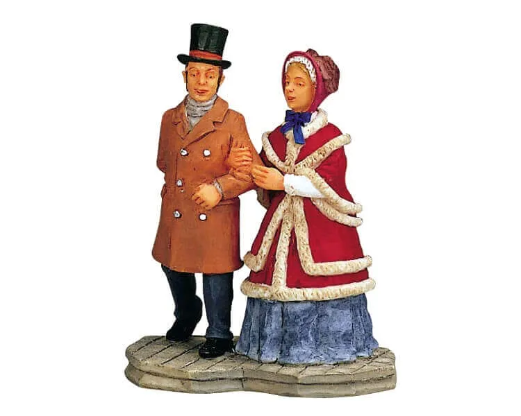 lemax-winter-stroll-weihnachtsdorf-figuren-spaziergang image 1
