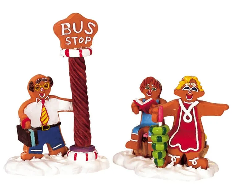 lemax-bus-stop-miniatur-bushaltestelle-f-r-weihnachtsdorf image 1