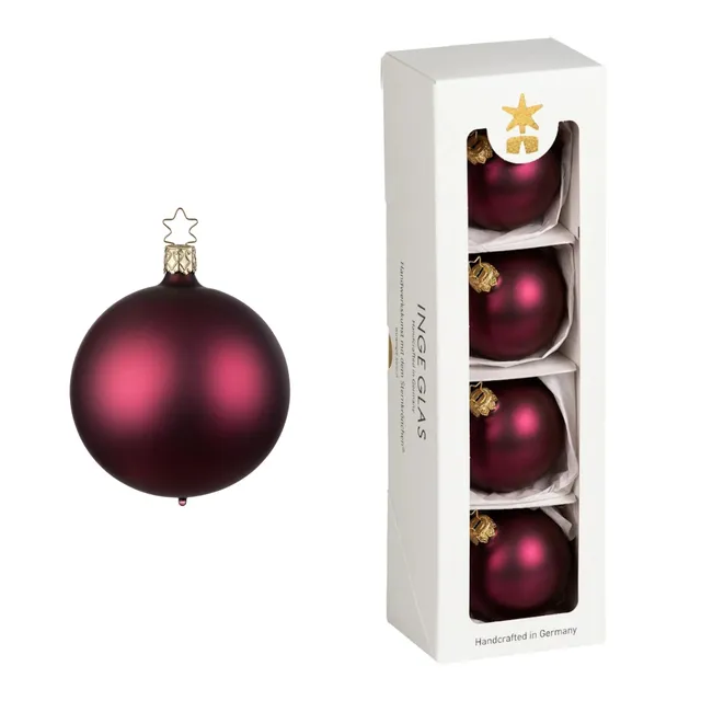 inge-glas-kugeln-rotwein-matt-christbaumkugel-glas-6-cm image 1