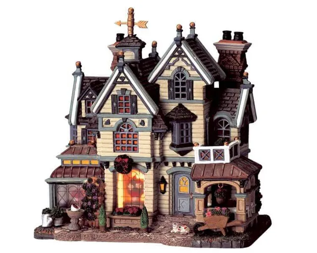 lemax-thompson-house-beleuchtetes-miniaturhaus image 1