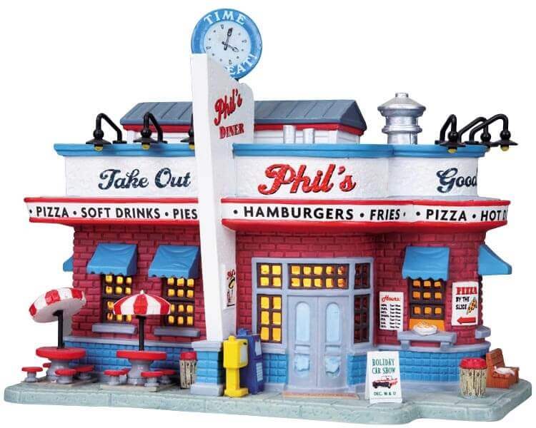lemax-phil-s-diner-beleuchtetes-miniatur-geb-ude image 1