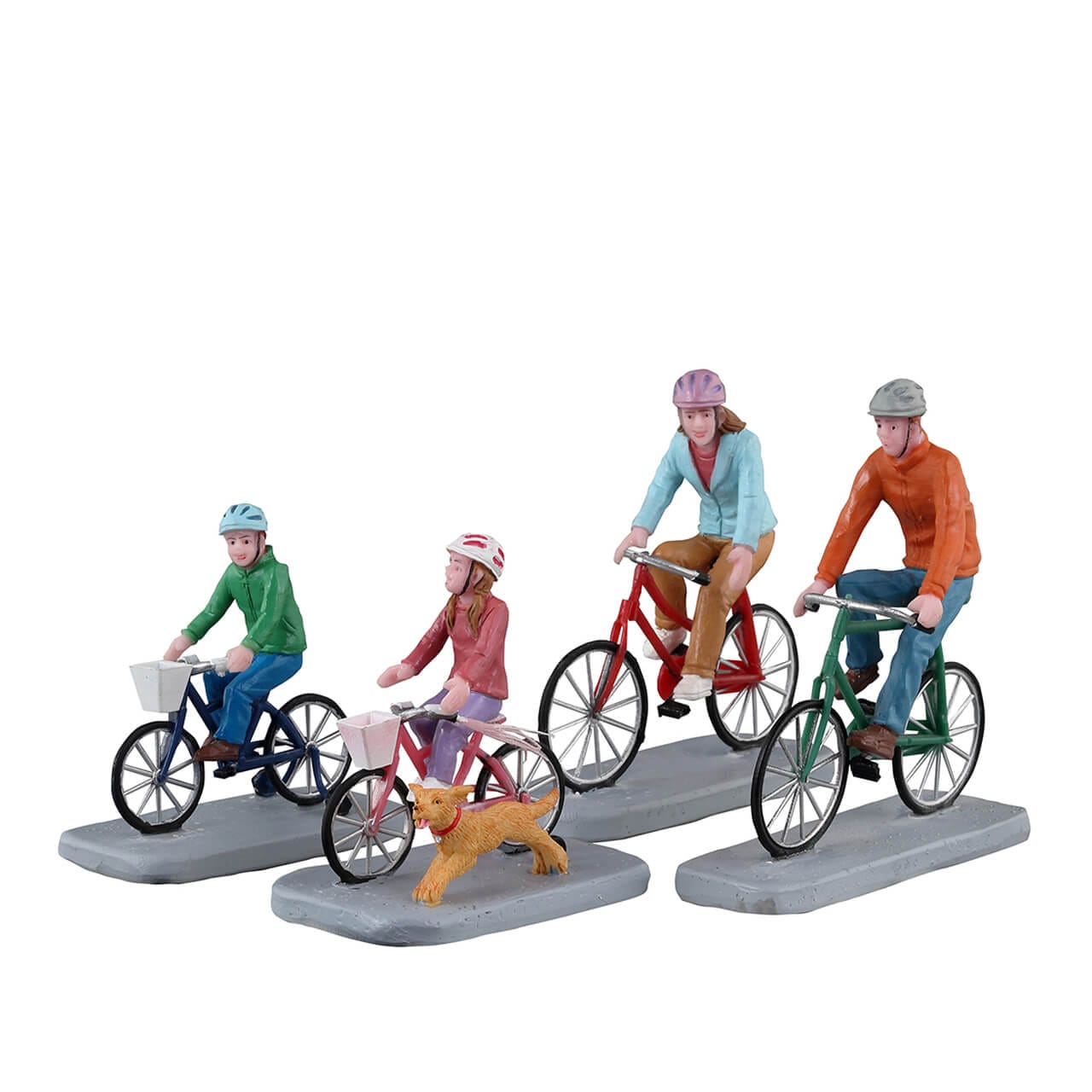 lemax-family-bike-ride-caddington-figurenset image 1
