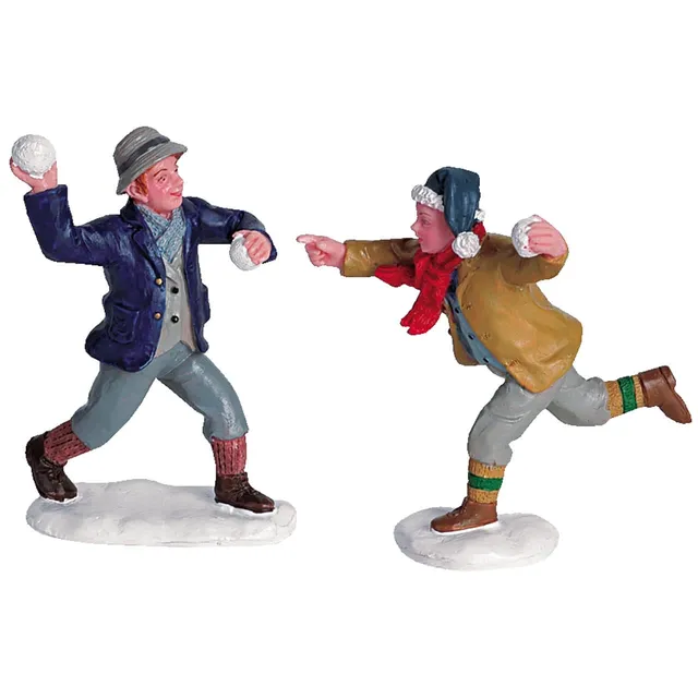 lemax-snowball-fun-set-of-2-caddington-miniatur-figuren image 1