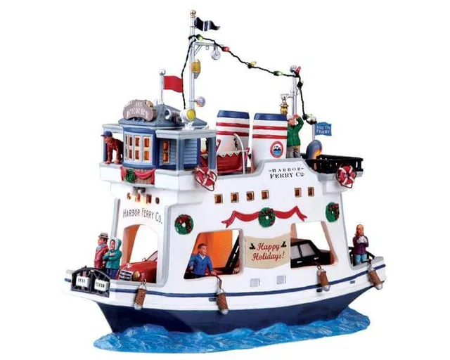 lemax-harbor-ferry-co-miniatur-hafen-f-hre-beleuchtet image 1