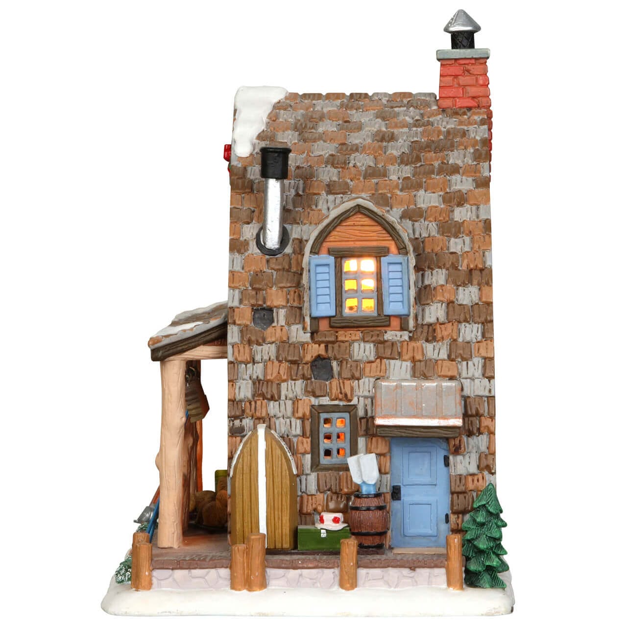 lemax-mallard-bay-cabin-beleuchtetes-weihnachtsdorf-haus image 3