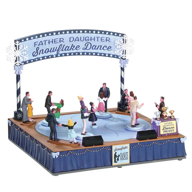 lemax-father-daughter-dance-bewegte-miniatur-tanzszene image 1