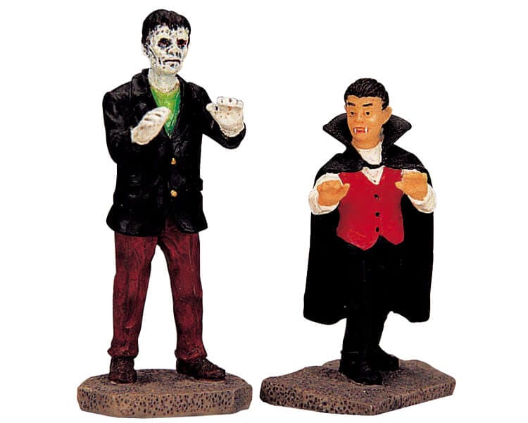 lemax-vampire-and-zombie-spooky-town-figurenset image 1