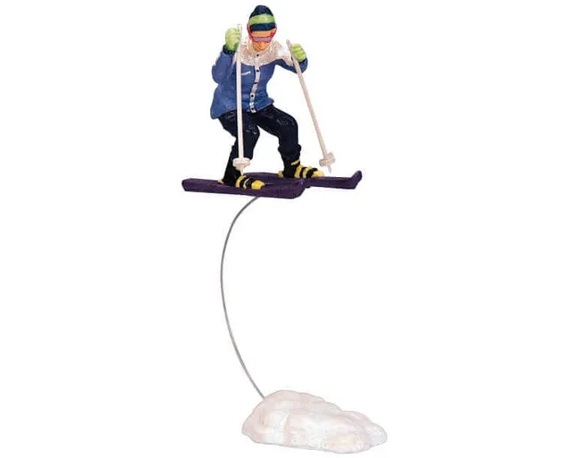 lemax-skiing-girl-skifahrerin-miniaturfigur image 1