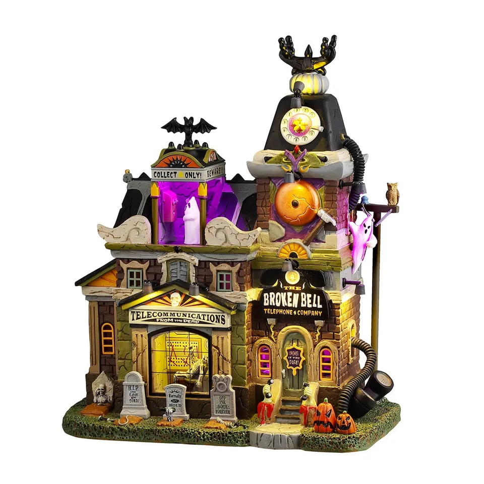 lemax-broken-bell-telephone-co-spooky-town-geb-ude image 1