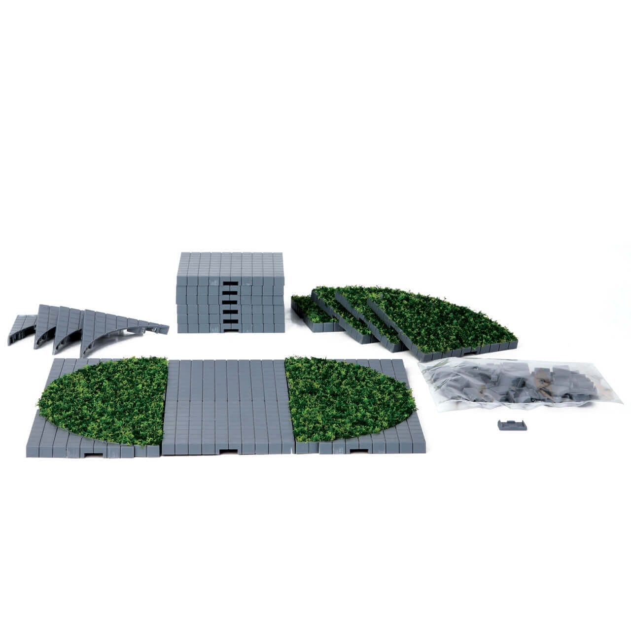 lemax-plaza-system-grey-round-grass-24-pcs-bodenplatten-set image 2